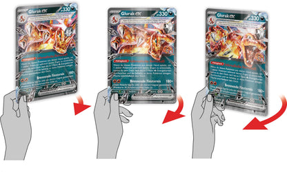 Pokémon-Sammelkartenspiel: Spezial-Kollektion Glurak-ex (1 holografische Promokarte, 2 holografische Karten, 1 überdimensionale Wackelbildkarte & 5 Boosterpacks)