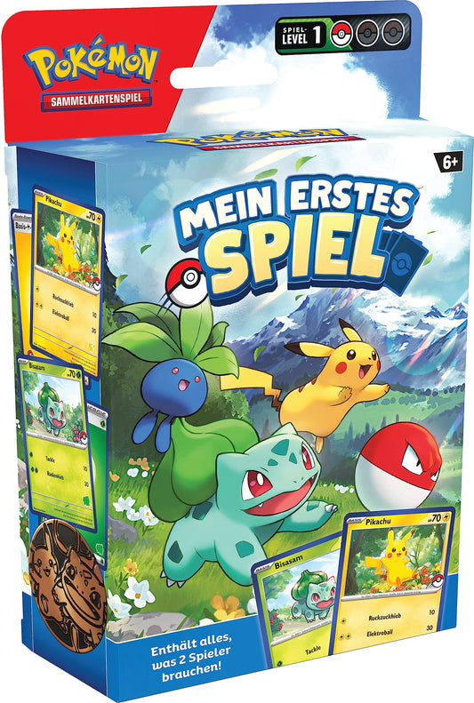 Pokémon-Sammelkartenspiel: Mein erstes Spiel – Pikachu und Bisasam (Mit 2 spielbereiten Mini-Decks & Zubehör)